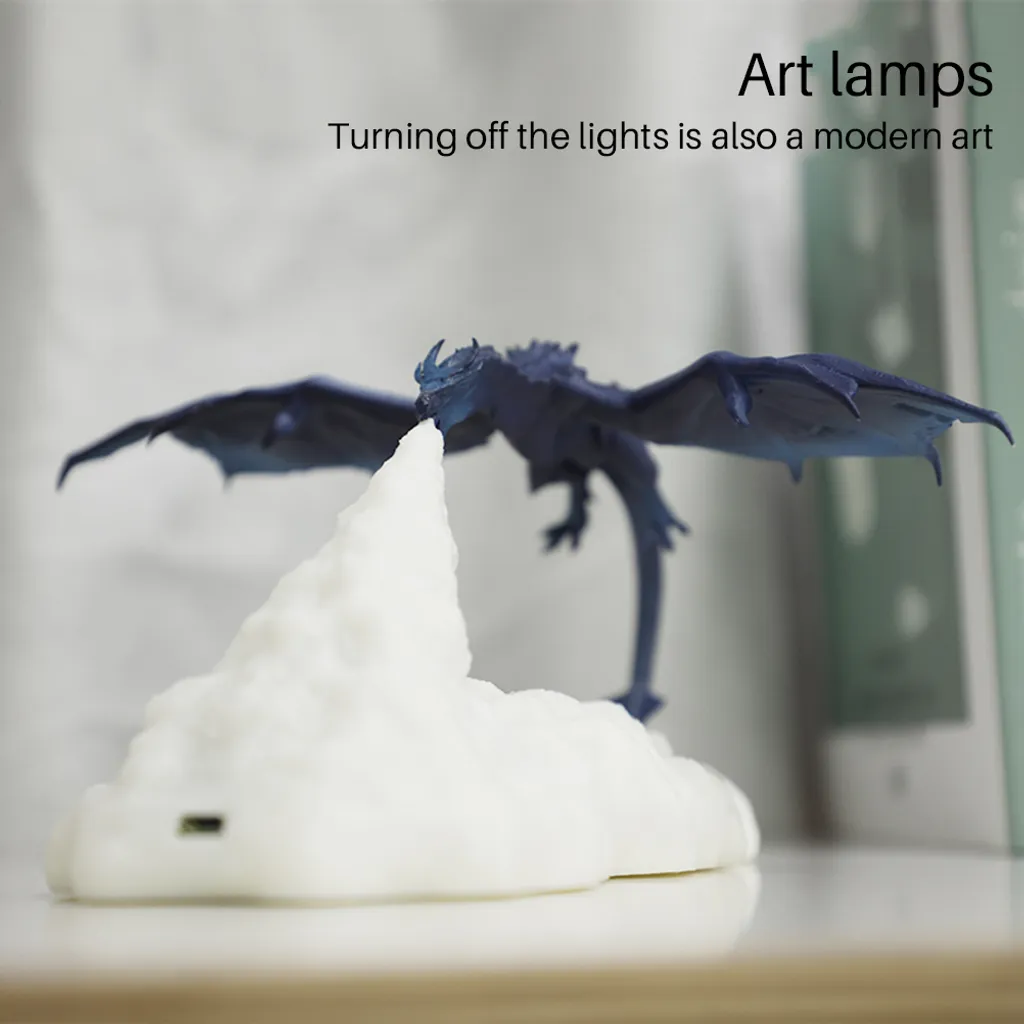 Veilleuse Dragon LED Rechargeable : Dites Adieu à la Peur du Noir !