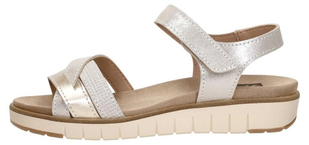 SUB55 Comfort Collection Romi 22 Sandalen Plat - Goudkleur - Maat 38