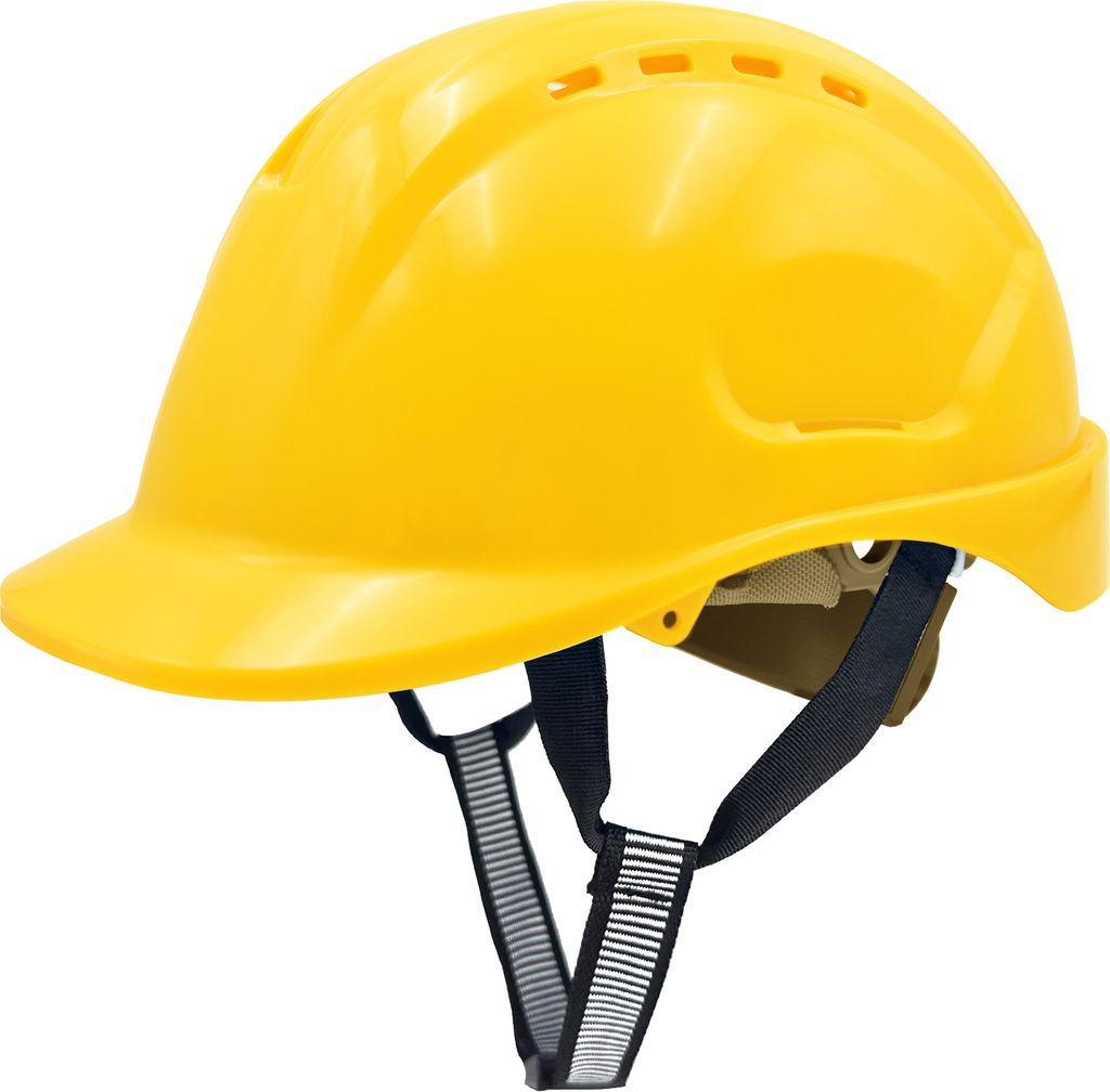 Mustbau MBU-GM16-YEL Bauhelm,Schutzhelm,Arbeitshelm,Bauarbeiterhelm,52-66cm Einstellbar