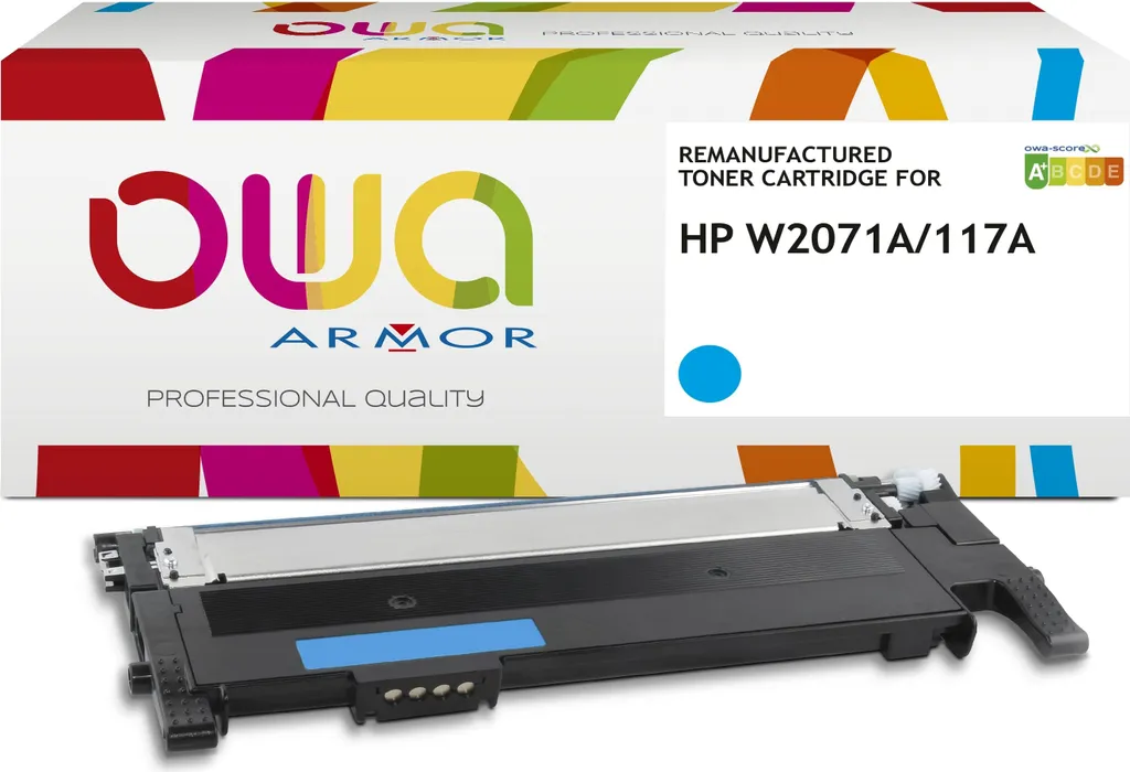 Toner W2071A Cyan ARMOR : fini les traces pour vos impressions laser couleur