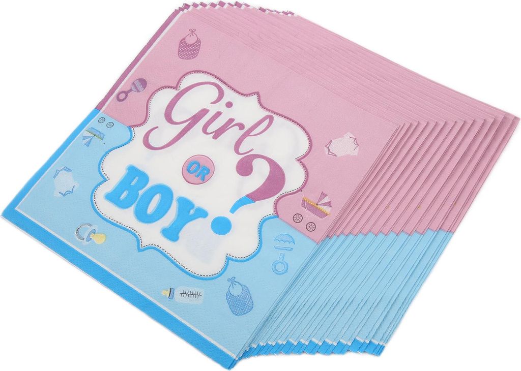 32 Stück Servietten, Mädchen, Jungen, Modelle, exquisit, langlebig, schöne Papierhandtücher für Baby-Partyzubehör