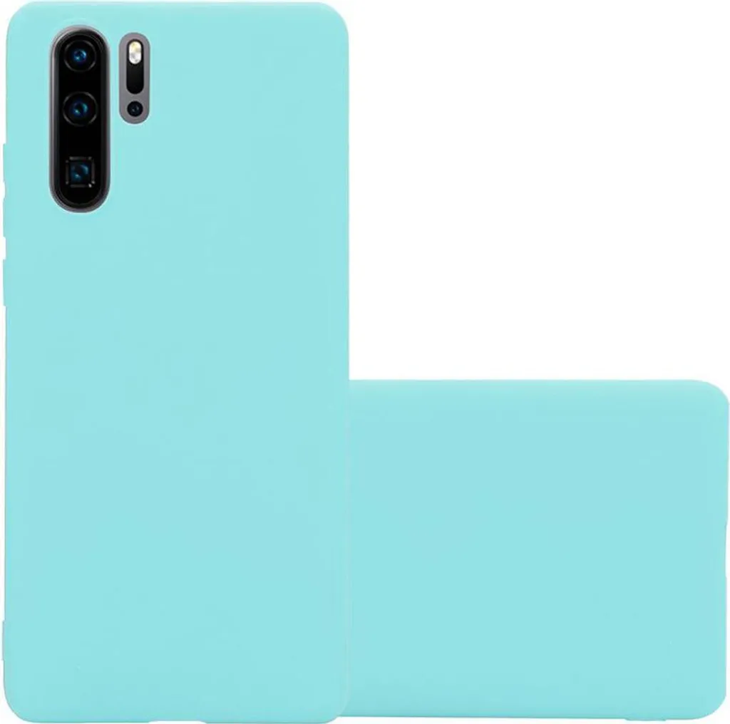 Cadorabo Custodia Per Huawei P30 Azzurro Metallizzato - Cover Sottile In Silicone TPU Antiurto