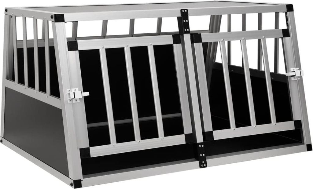 Hundetransportbox mit Doppeltür 89 x 69 x 50 cm , Hunde-Transportboxen Design 2024