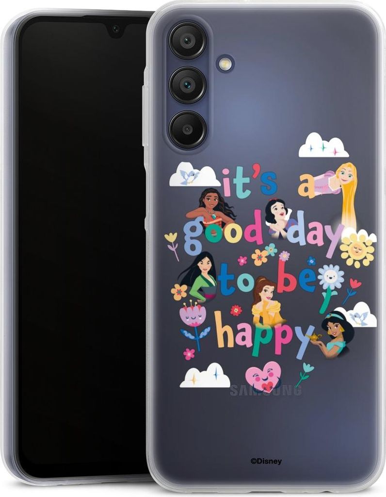 DeinDesign Slim Hülle für Samsung Galaxy A15 5G Silikon Case Ultra Dünn Handyhülle Disney Princess Offizielles Lizenzprodukt Prinzessin