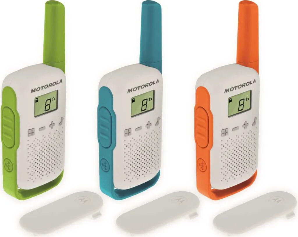 Talkie-walkie PMR446 Motorola T42 pour Loisirs et Famille en 4 Couleurs