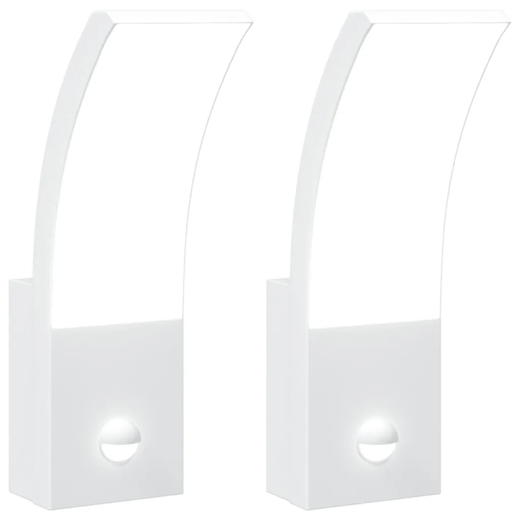 vidaXL 2x Applique Esterni LED Bianchi con Sensore - Miglior Prezzo