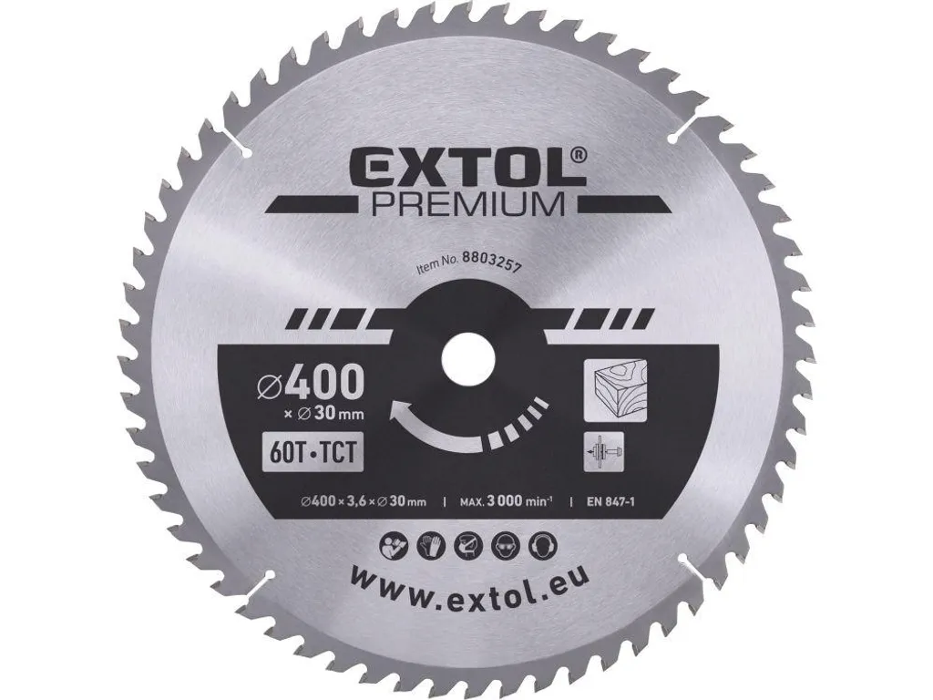 Lame de scie circulaire 400 x 30 mm avec dents SK haute précision