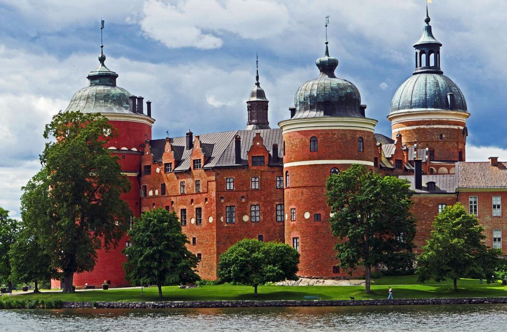 hansepuzzle 106232 - Schloss Gripsholm Puzzle, 500 Teile, Gebäude, 46,0 x 30,0cm mit hochwertiger Aufbewahrung, Kartonbox & Beutel
