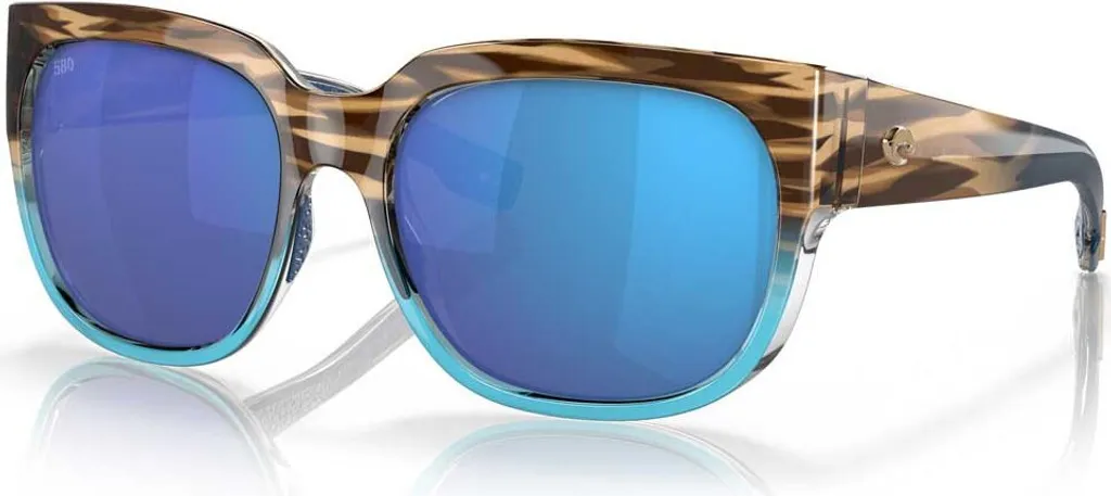 Costa Waterwoman 2 Polarisées Verre 580G Miroir Bleu Doré Anti-Reflets