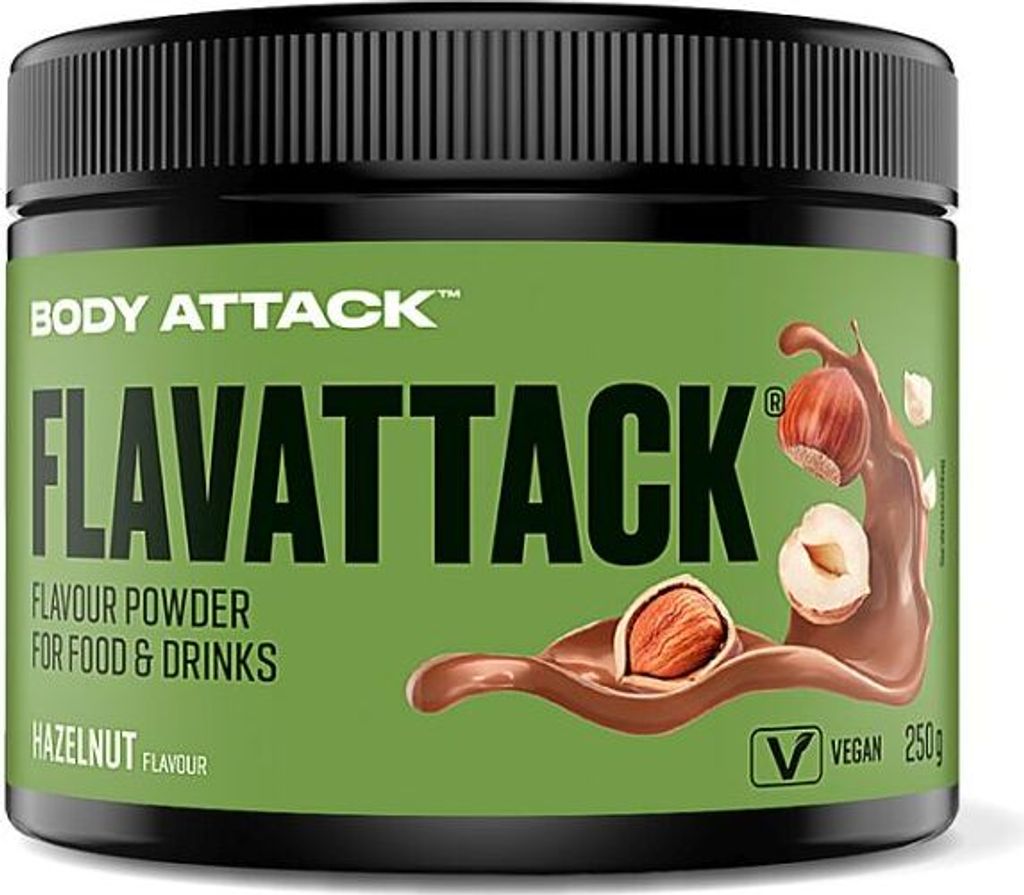 Body Attack Flavattack – 250 g Hazelnut