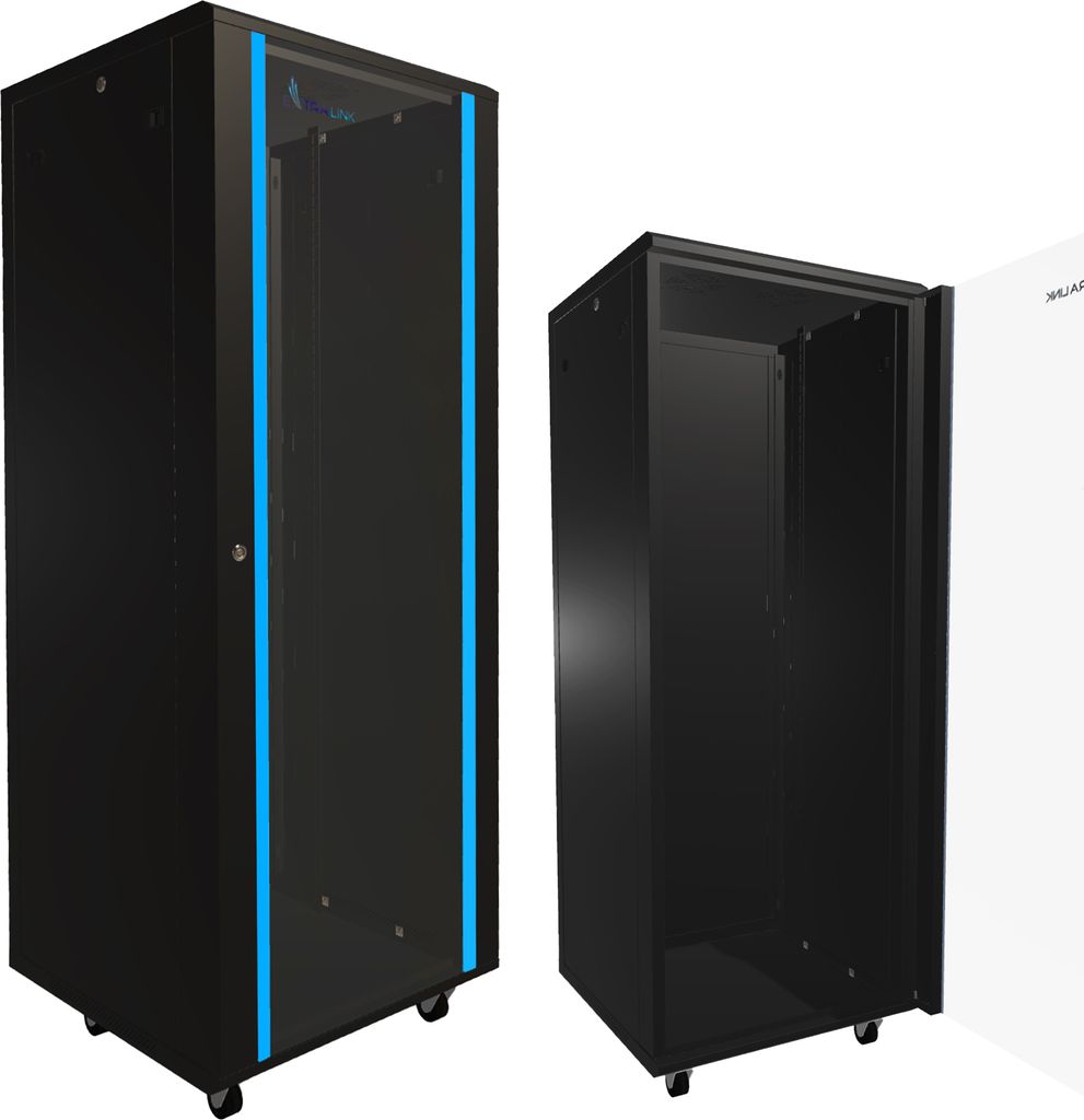 Extralink 37U 600x600 Černá Racková skříň stojící Obrázek produktu 