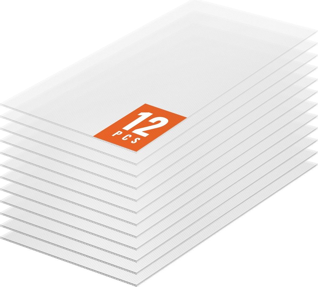 jeu de 12 plaques de serre Plaques alvéolaires 1210x605x6mm Image du produit 