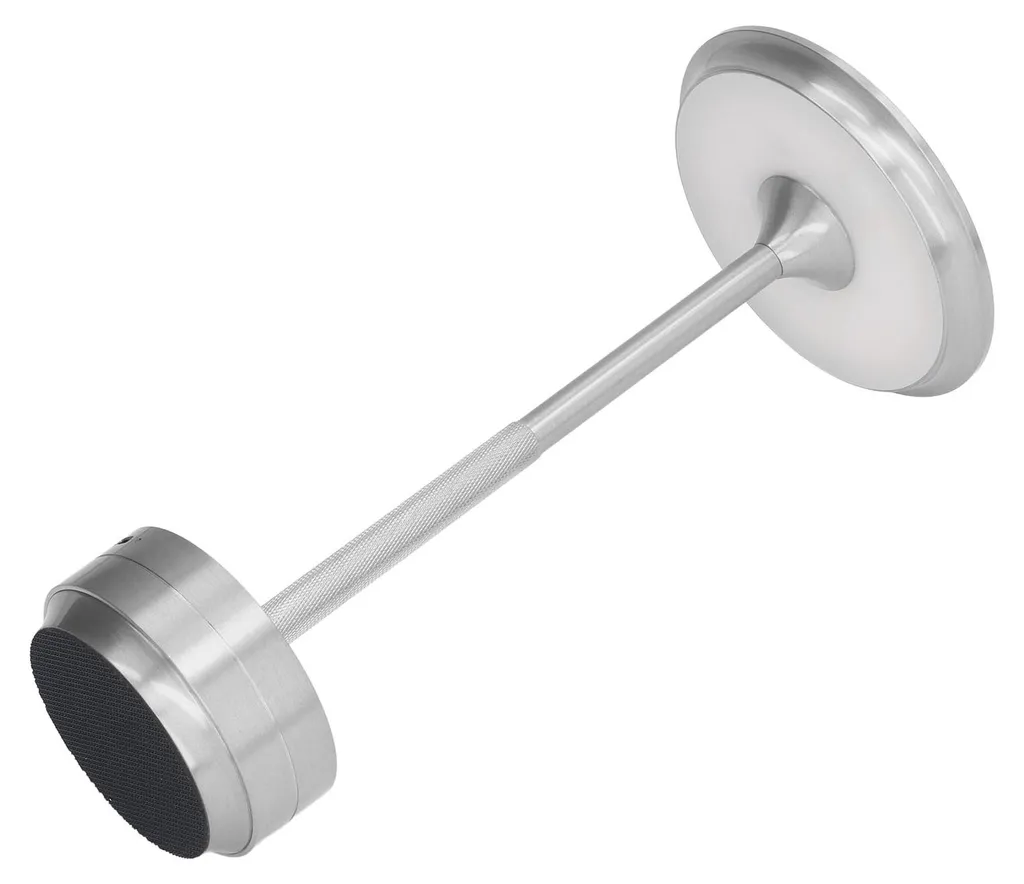 Lampe de table LED rechargeable RVB avec télécommande en métal argent - 3