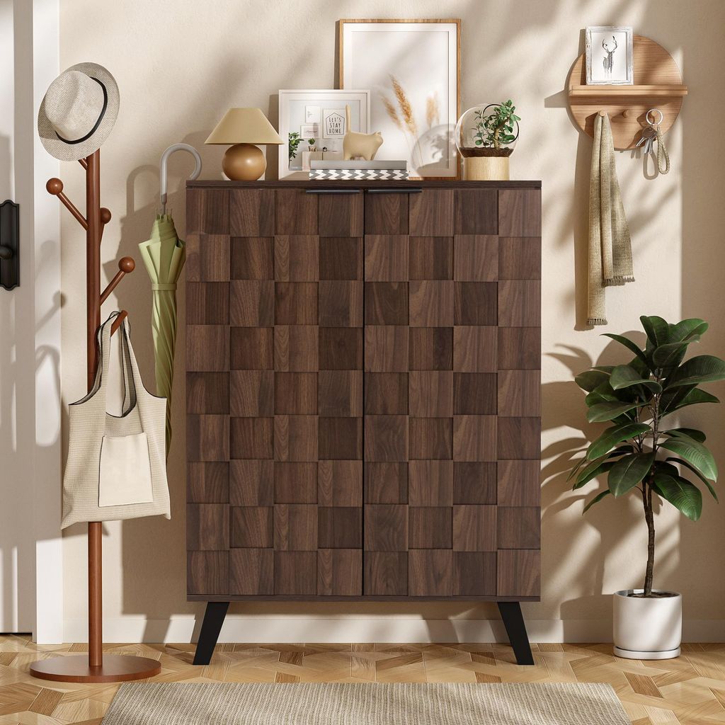 Merax Sideboard Schuhschrank mit 5 Fächern und Produktbild 