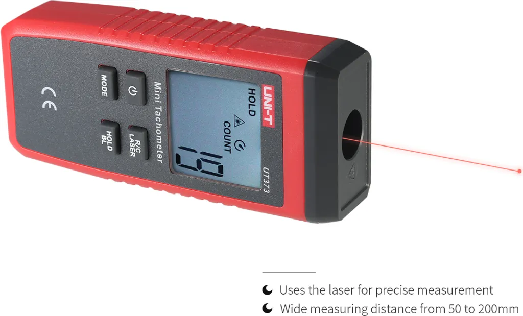 UNI-T UT373 Tachymètre Numérique LCD avec Mesure Laser 99999 Points