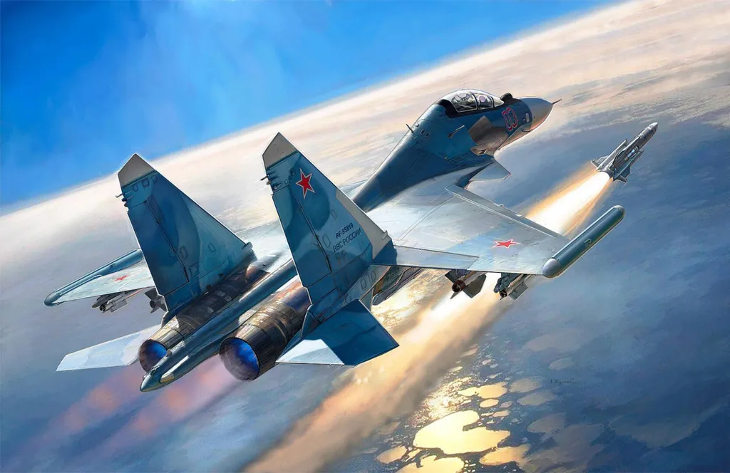 SU-30SM Flanker H 1:48 - Maquette avec Cockpit et Armement Détails