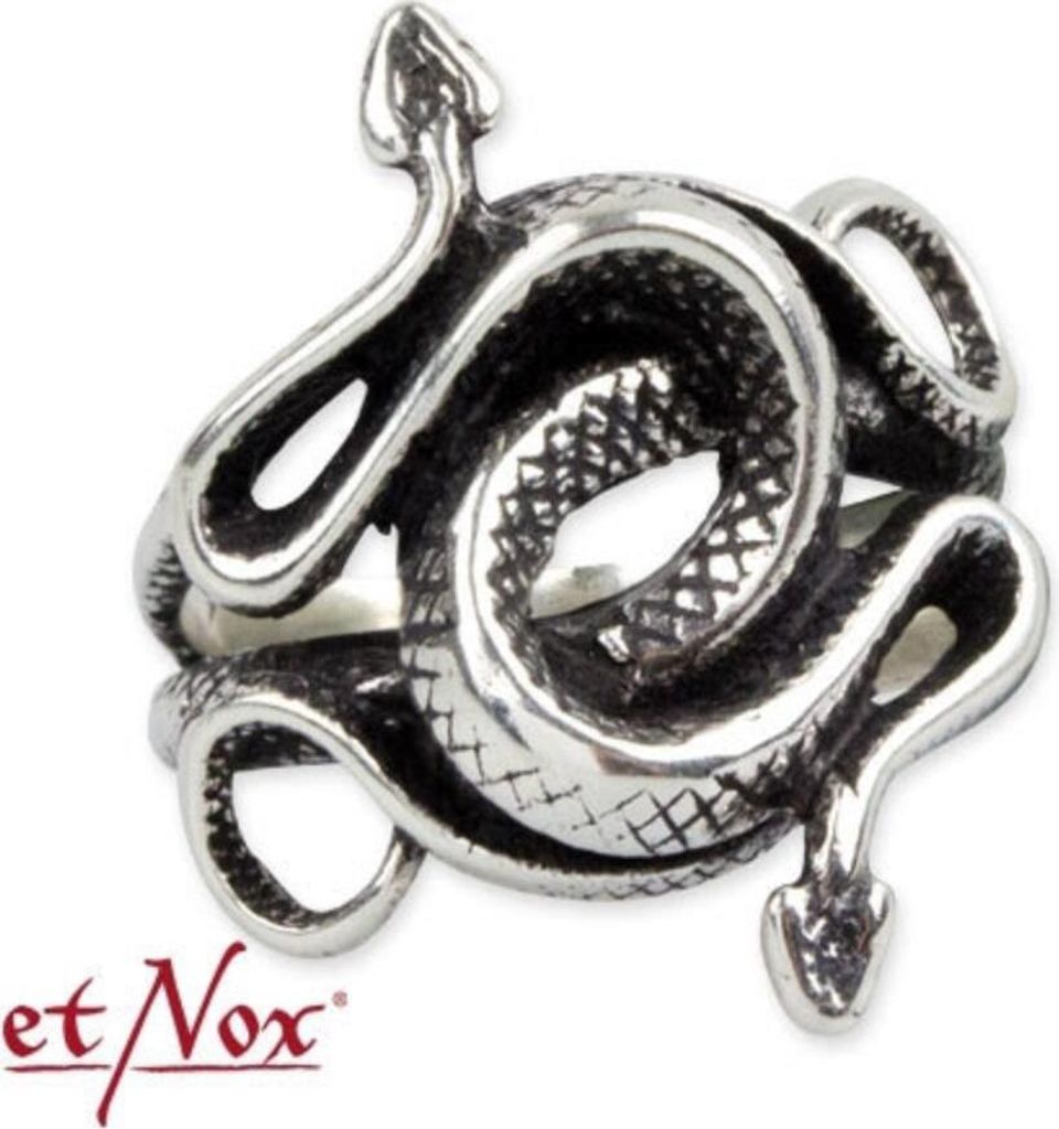 Ring Schlangen: Gothic Ring aus Edelstahl 62 (19.7 mm Ø)