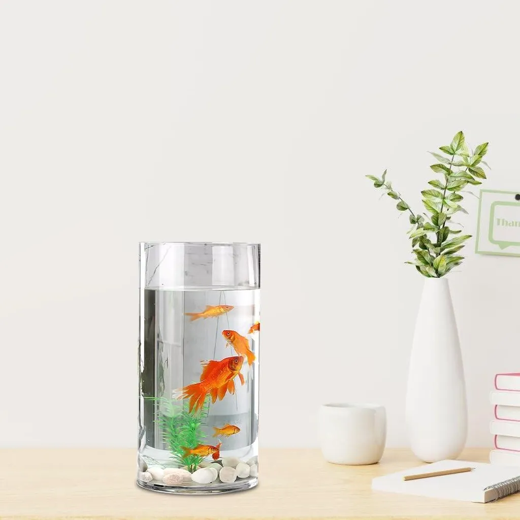 Vase en verre transparent 25cm moderne et robuste pour centre de table - 3