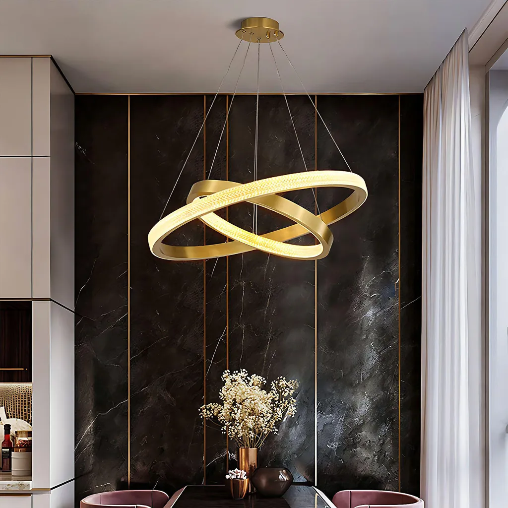 Lampe Suspendue TOOLIGHT APP1772-CP Na Pilot Brush Gold Design Chic