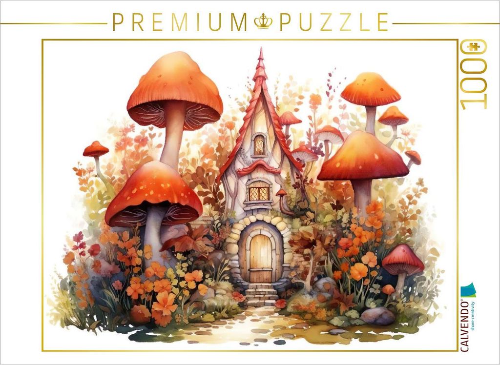 CALVENDO Puzzle Herbst am Feenhaus | 1000 Teile Lege-Größe 64x48cm Foto-Puzzle für glückliche Stunden