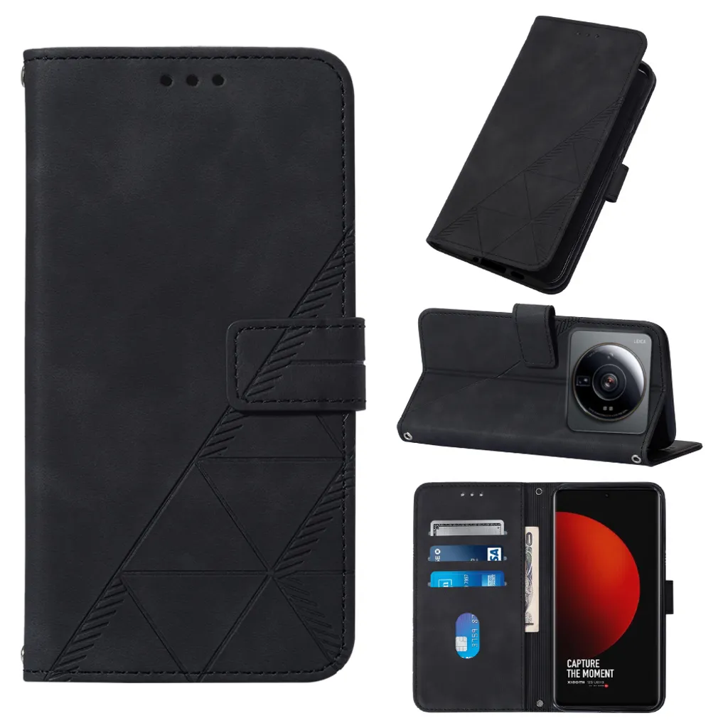 Cruzerlite Custodia Per Xiaomi Mi 12 Ultra (2022) - Fibra Di Carbonio TPU Morbida, Anti-Urto, Anti-Graffio, Design Sottile - Pelle Nera - 5
