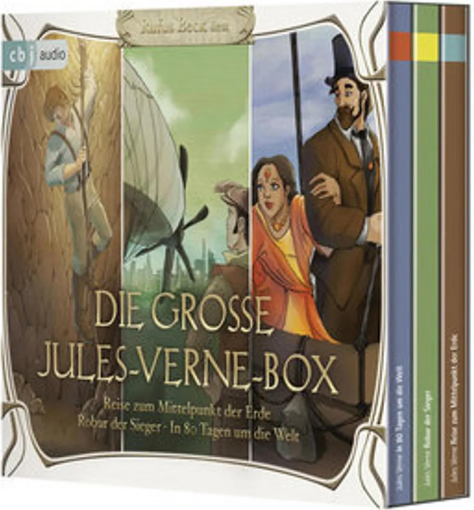 Idée Cadeau Littérature Coffret Jules Verne pour Famille et Enfant