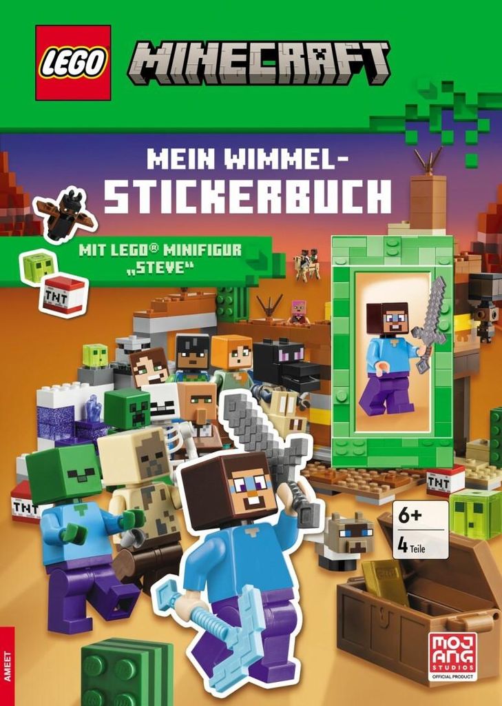AMEET Verlag GmbH LEGO Minecraft - Mein Wimmel-Stickerbuch