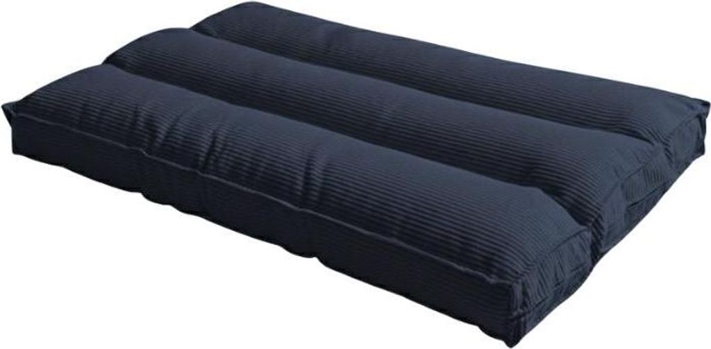 Futon abnehmbarer Bezug aus Cord BANANAIR 90x190 cm dunkelblau