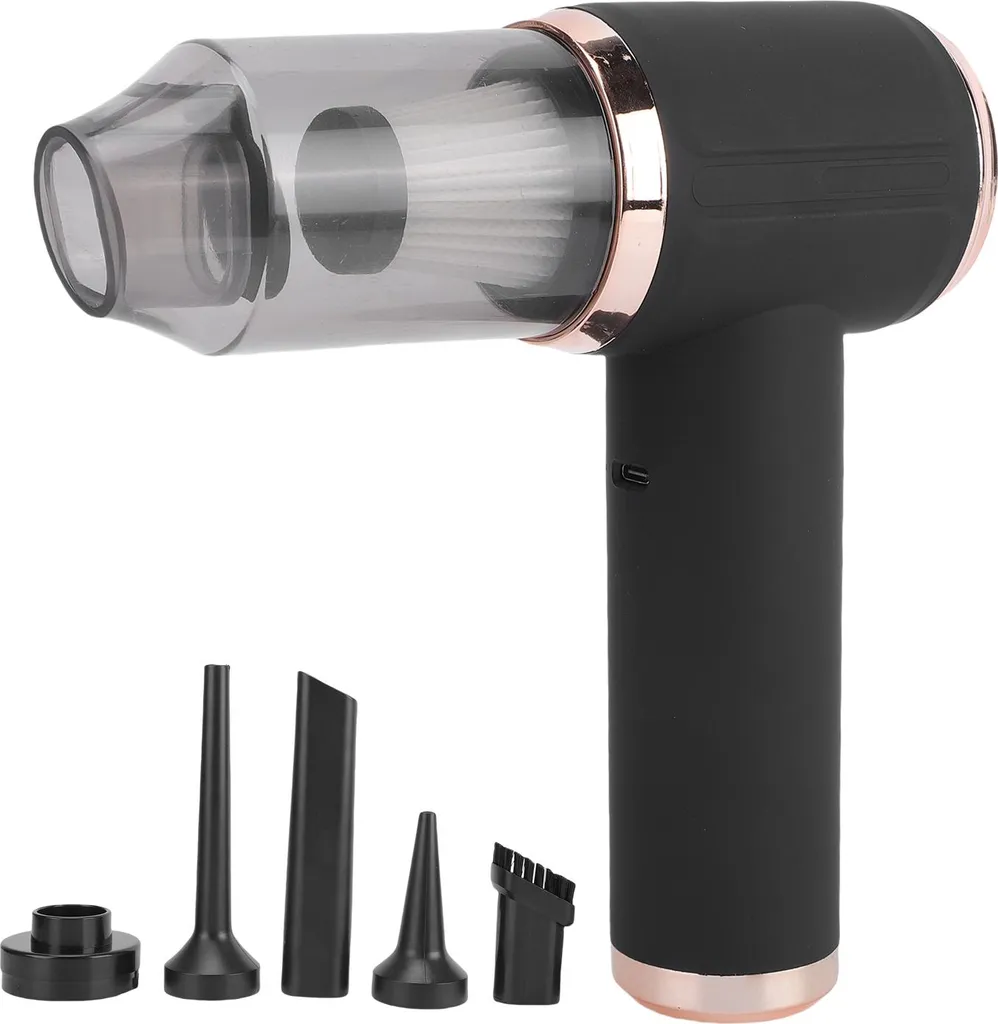 Aspirateur à main sans fil 45000PA avec port Type-C et filtre lavable