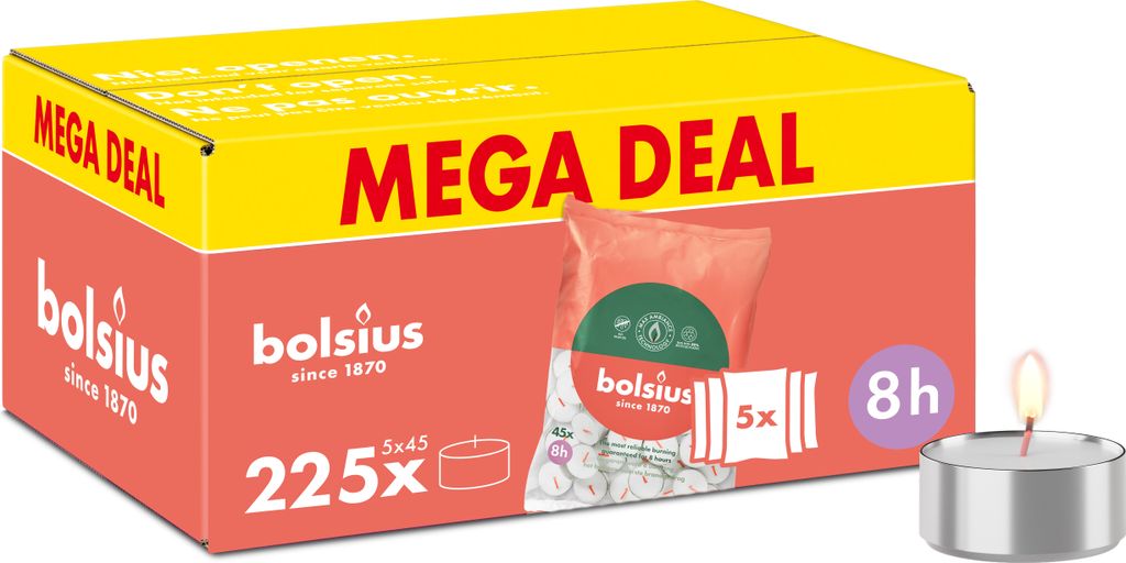 Bolsius 225 Teelichter