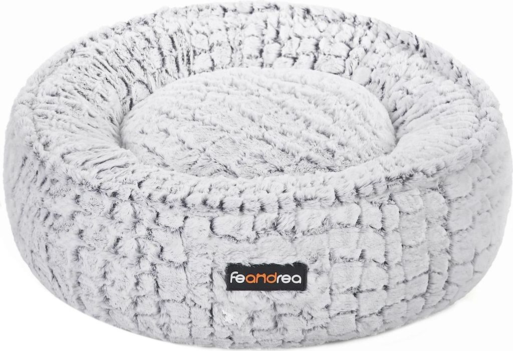 Hundebett Ø 58,5 cm aus weichem Plüsch