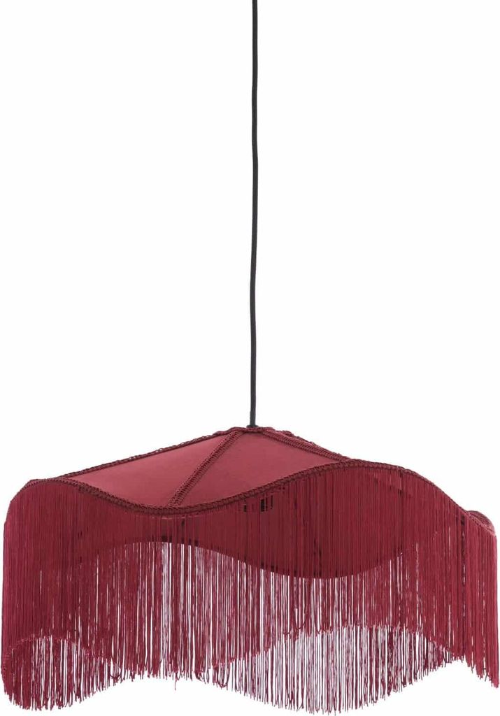 Light & Living - lampada a sospensione - Tiffany - rosso - Immagine del prodotto 