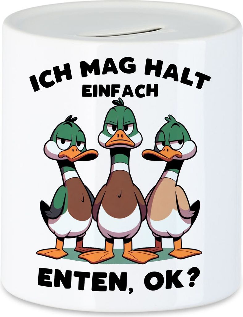 Ich mag halt einfach Enten, ok? Witzige Enten Spardose - Entlein Spaß Präsent
