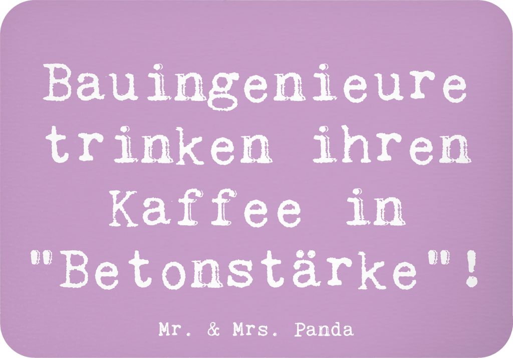 Mr. & Mrs. Panda magnet Spruch Bauingenieur Kaffee - Lavendeltraum - Geschenk, Bau, küchenmagnet, Berufe, Architektur, Projektmanagement, Baustell...