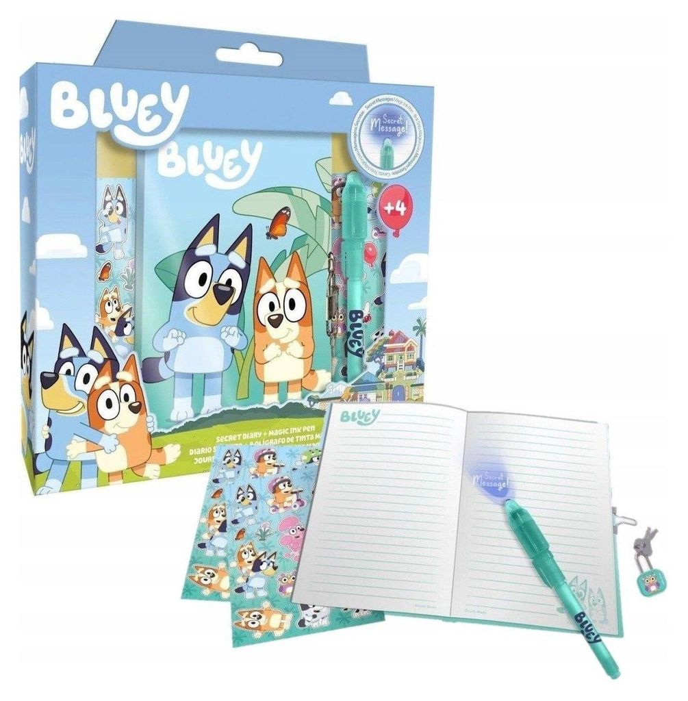 Bluey Life Tagebuch + Magischer Stift Set – Kreativ & Produktbild 