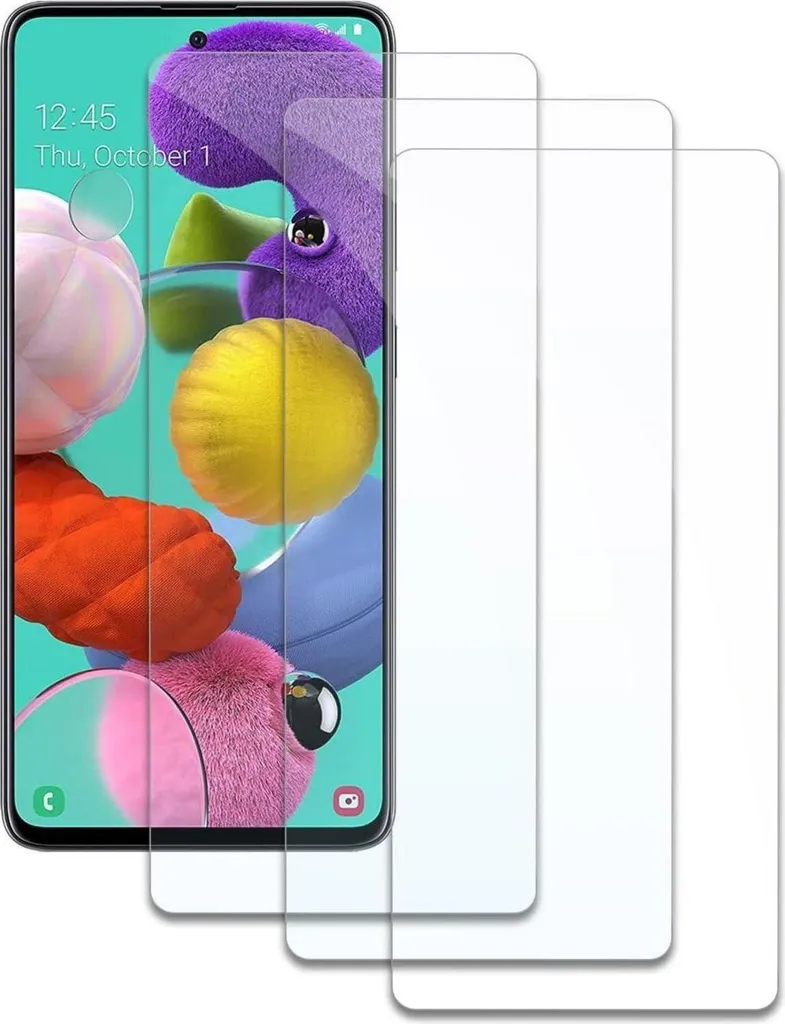 Vetro Blindato Samsung A51 A52 A53 | HD 9H Ultra-Sottile 3 Pack