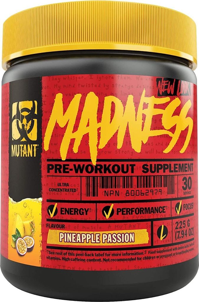 Mutant Mutant Madness (30 serv) Pineapple Passion - Pre-Workout - Pre-Workout Booster