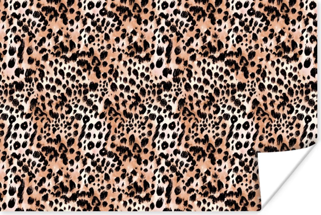 MuchoWow Poster Tierdruck - Tiger - Tiere 90x60 cm - Schlafzimmer