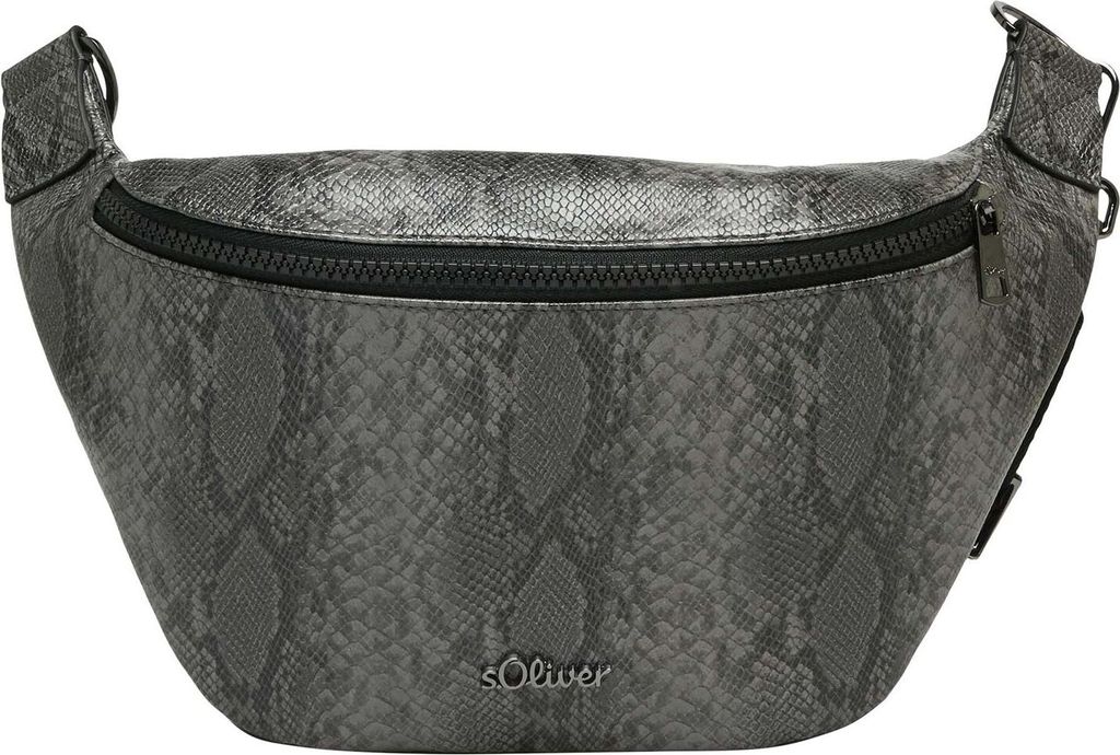s.Oliver Umhängetasche Crossbody Bag Grey / Black schwarz