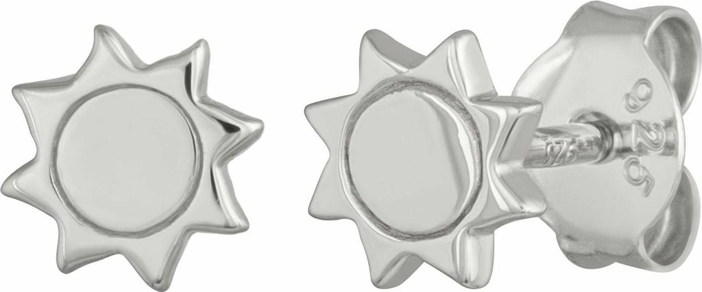 cai Ohrstecker 925/- Sterling Silber 0,6cm weiß ohne 274220141