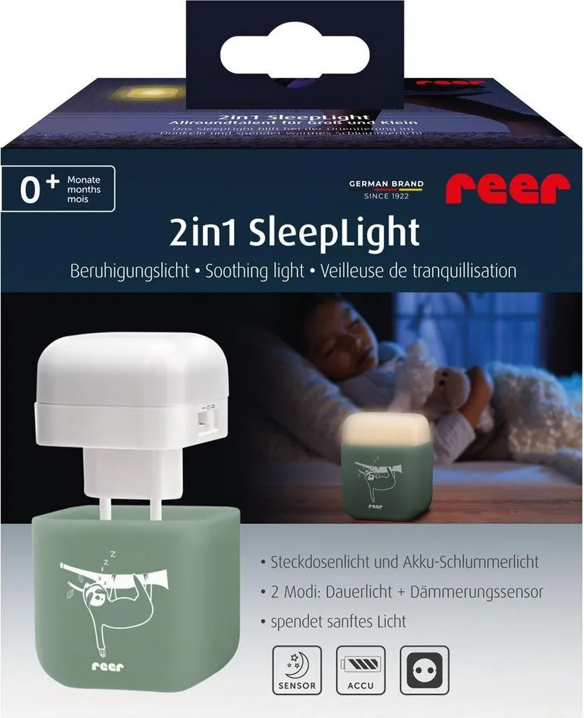 Veilleuse 2in1 SleepLight à Intensité Variable et Batterie Longue Durée