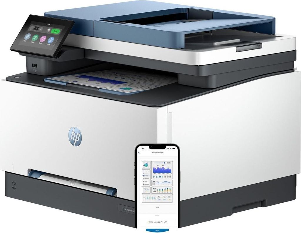 HP LaserJet Pro 3302fdn Multifunction Farbe Drucker, Nur Produktbild 