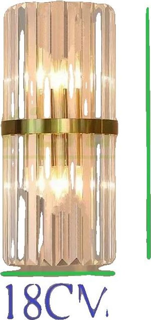 Wandleuchte, modernes Design, wandmontierte Installation, Gold, 45cm, Weißes Licht