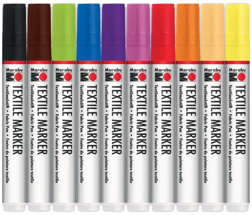 Marabu Textilmarker "Textile Marker" 10er Set Produktbild 