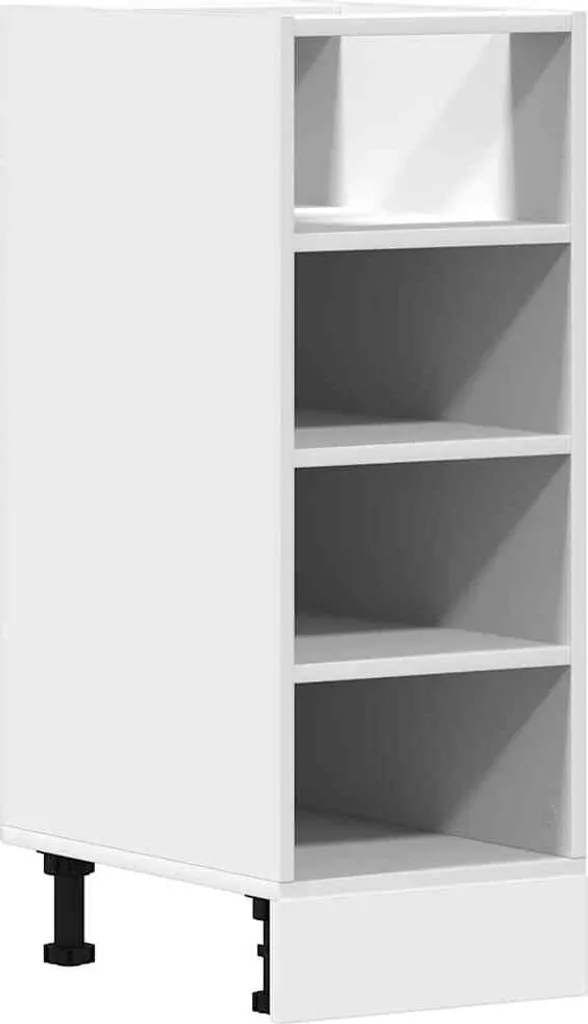 SYFAX™ Armadio Inferiore Riga Bianco 30cm | Mobile Cucina Salvaspazio