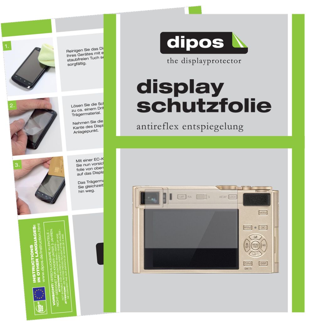 6x Schutzfolie für Leica C-Lux Typ 1546 matt Displayschutzfolie Display Schutz
