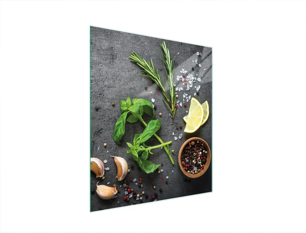 Tagliere Elegante in Vetro Ardesia 45x52: Arredo Cucina di Tendenza