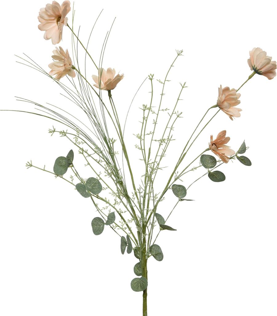 Künstliche Dahlie 65cm Rosa Grün