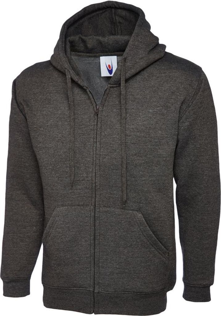 Sweatjacke Kapuze "UC504" Classic - Uneek Charcoal 2XL