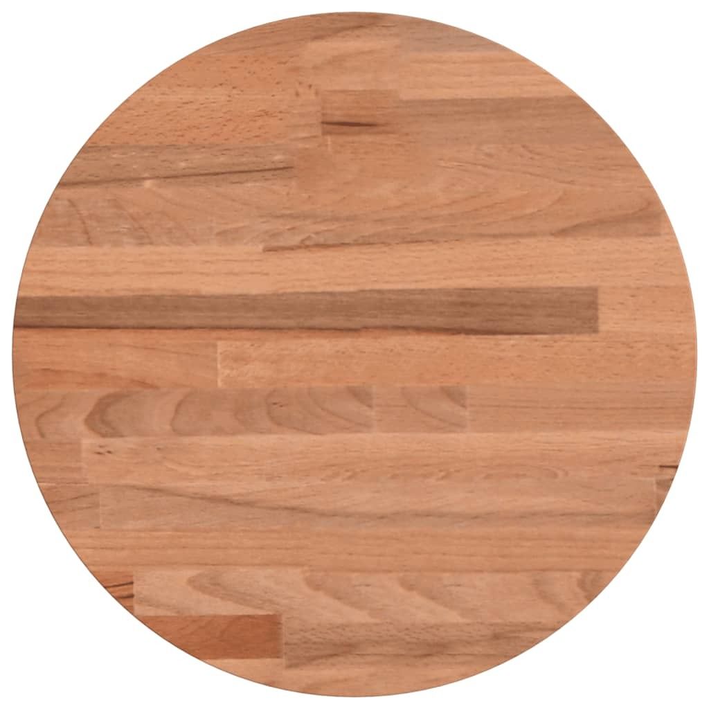 vidaXL Tischplatte Ø30x2,5 cm Rund Massivholz Buche